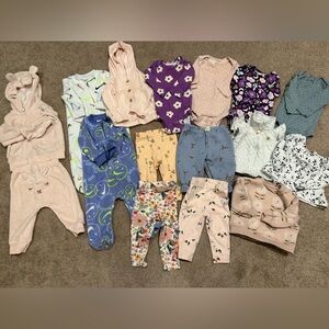 Assorted 6 month Baby Girl Clothing Set